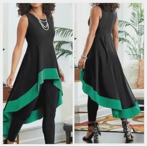 Aba Tunic size 1X High Low Midnight DRESS